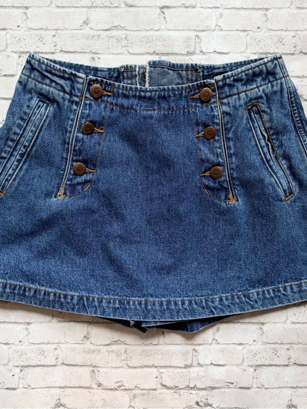 Vintage 90s UNIONBAY Blue Denim Mini Skort